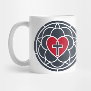 Rose Luther. Illustration of theology and confession of faith Mug